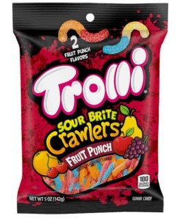 Przejdź do produktu Trolli Sour Brite Crawlers Fruit Punch 142g USA