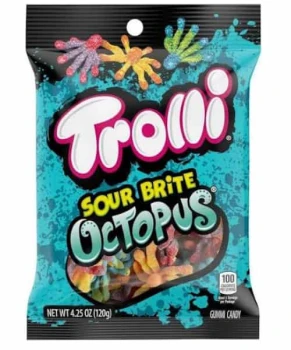 Trolli Sour Brite Octopus 120g USA