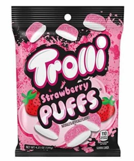 Przejdź do produktu Trolli Strawberry Puff 120g USA