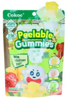 Przejdź do produktu Cokoc Peeling Gummies mixed fruit 60g CHINY