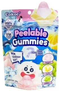 Przejdź do produktu Cokoc Peelable Gummies mixed fruit soda 60g CHINY