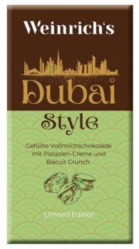 Dubai Style Chocolate with Pistachio cream 100g